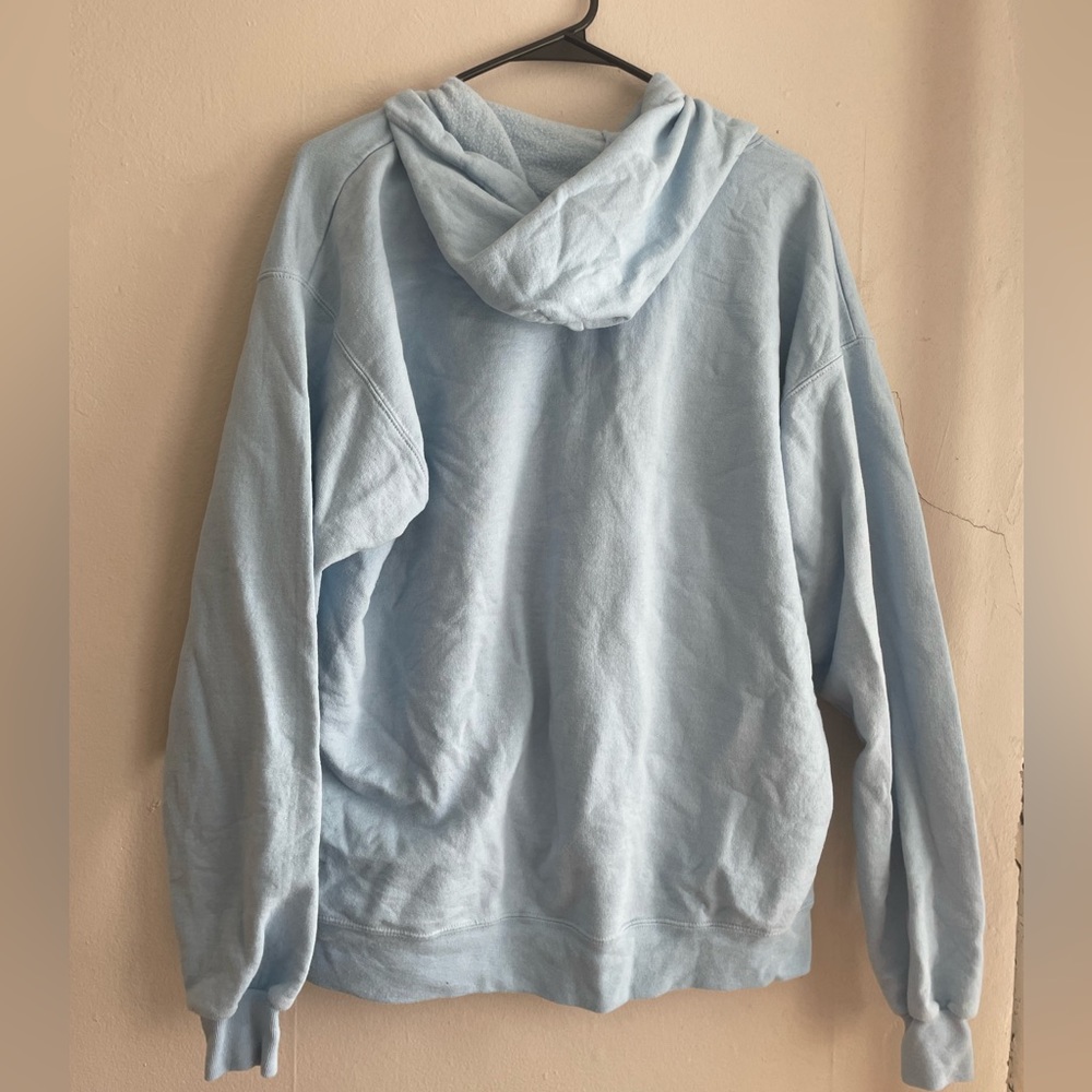 Hanes light blue zip up - Picture 3 of 4
